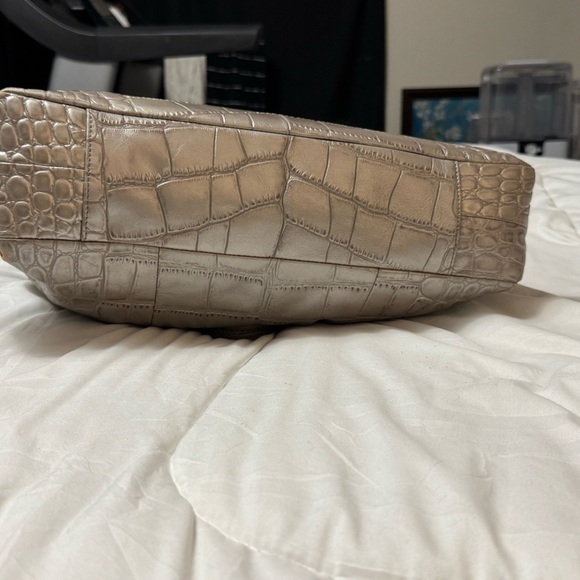Coach Silver Croc-Embossed Women's Bag - Picture 4 of 13